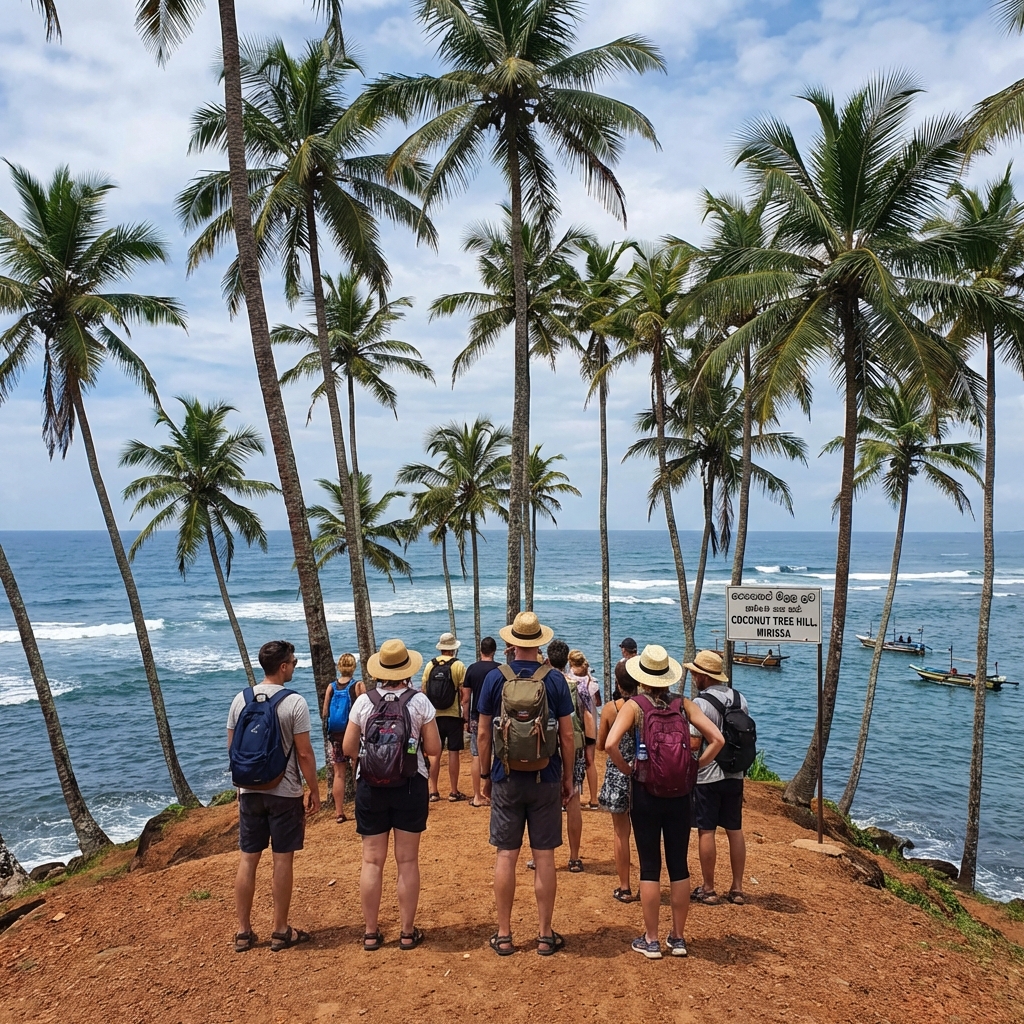 Coconut Tree Hill overlooking the turquoise Indian Ocean